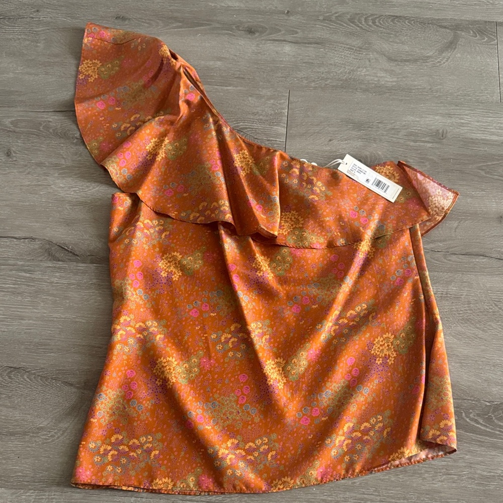 Rebecca Taylor One Shoulder Blouse